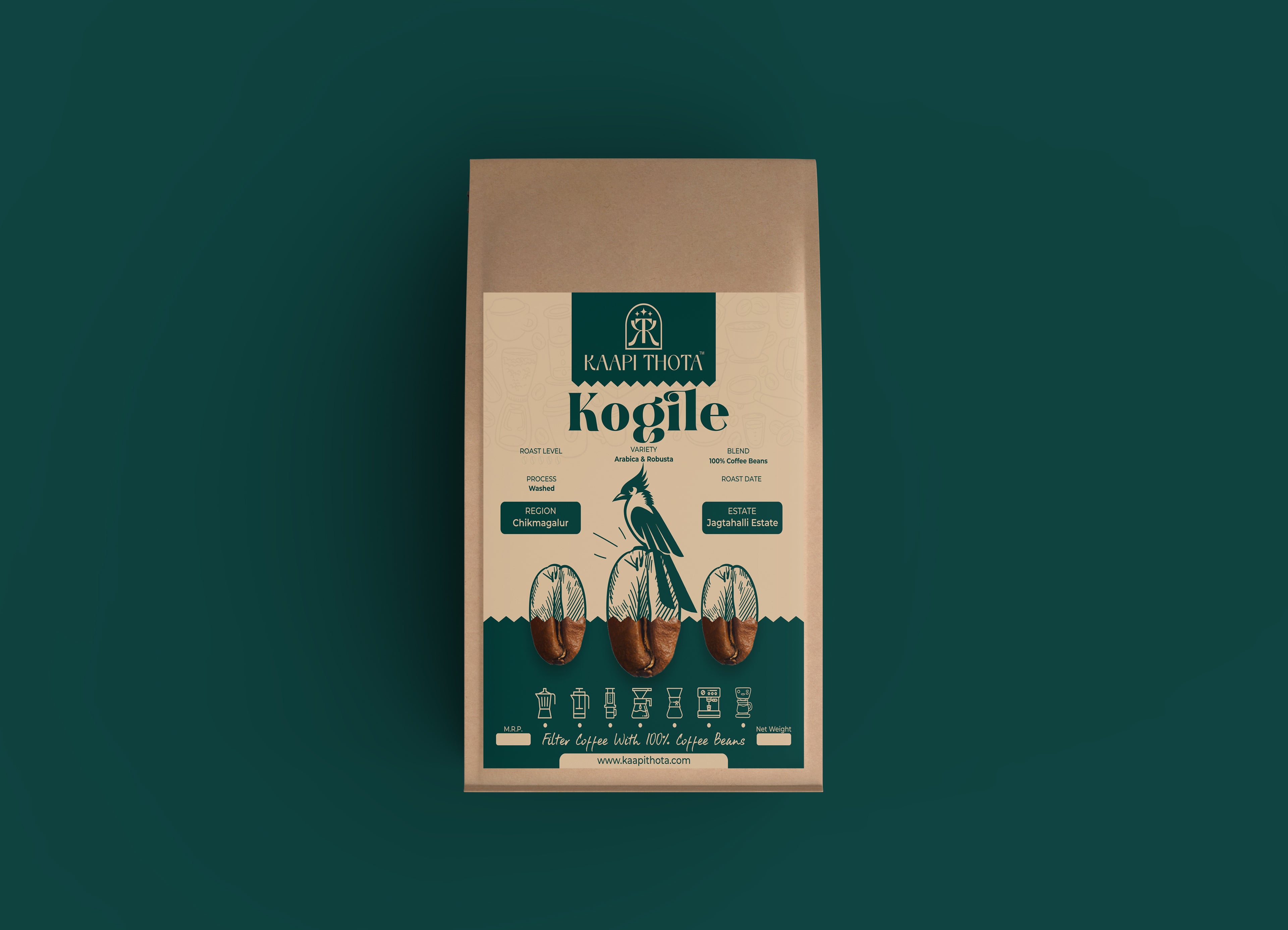 Kogile - Filter Coffee Blend with 100% Coffee Beans - Chikmagalur