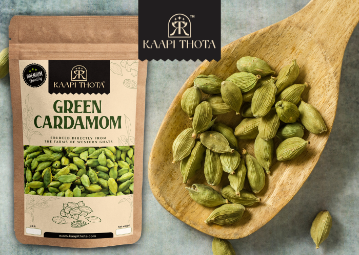 Green Cardamom Whole - 8mm - Premium