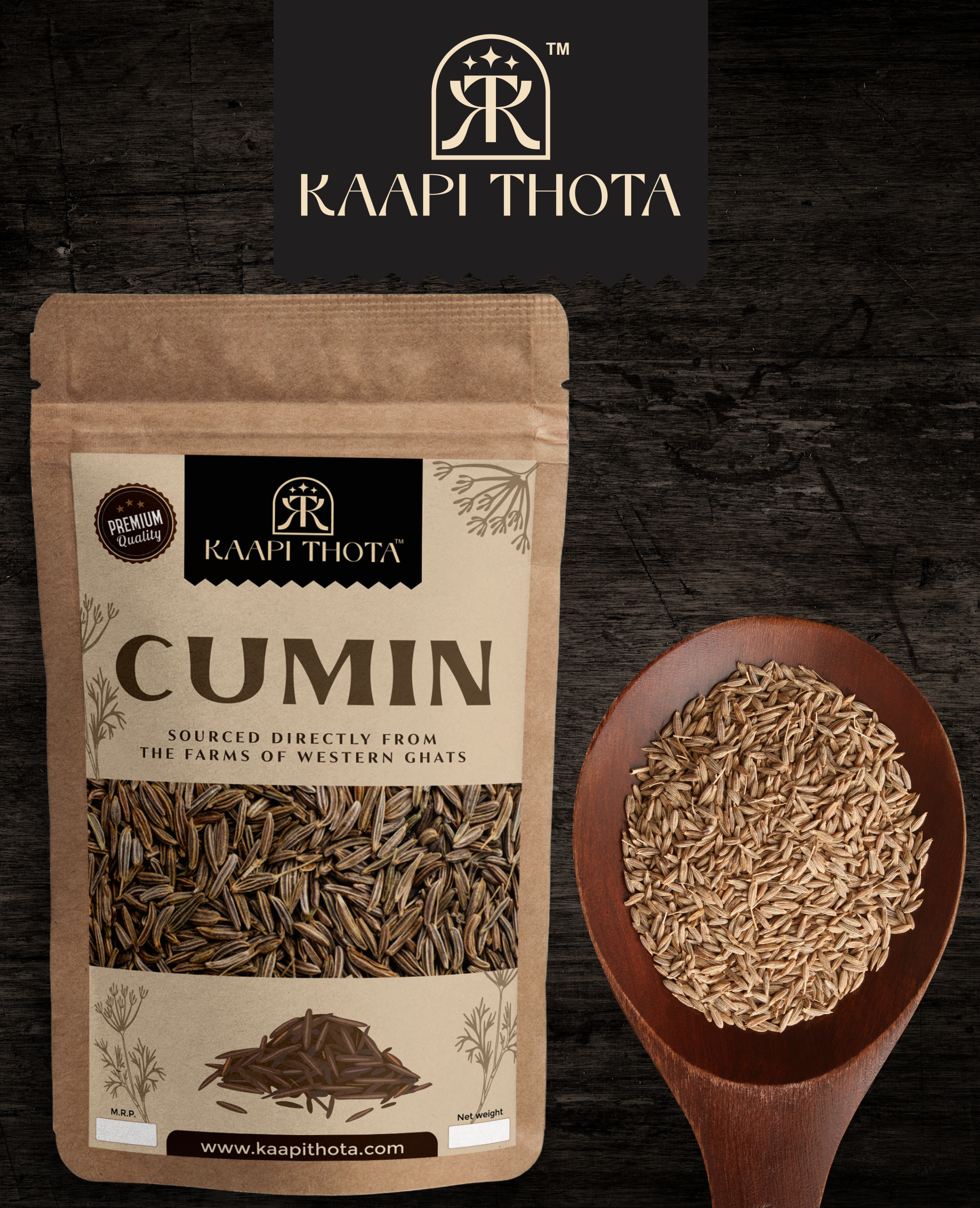 KAAPI THOTA Premium Cumin Seeds - Rich Aroma and Flavor