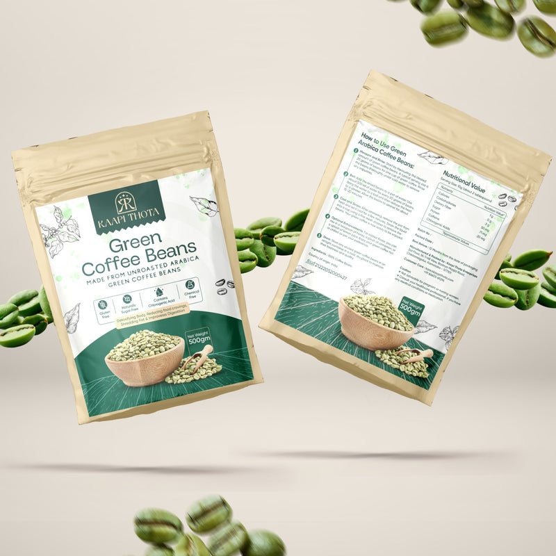 Kaapi Thota Green Coffee Beans - 100% Unroasted Arabica - Fresh and Natural