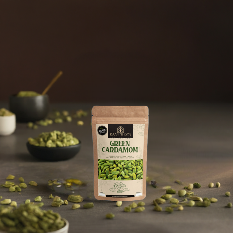 Green Cardamom Whole - 8mm - Premium