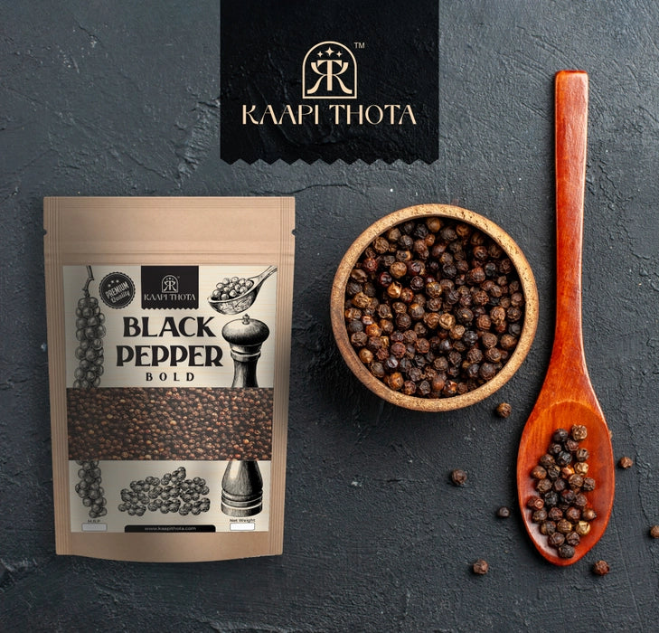 Whole Black Pepper BOLD - Chikmagalur - Kaapi Thota