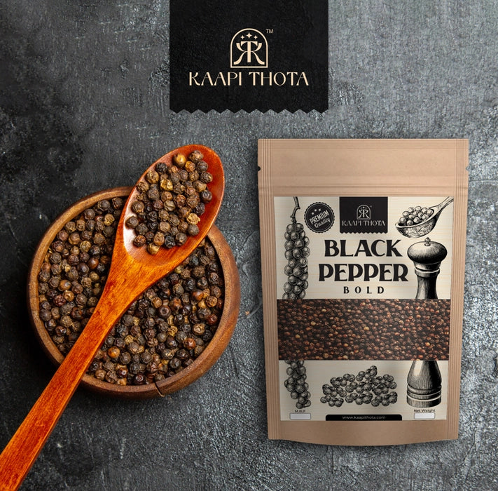 Whole Black Pepper BOLD - Chikmagalur - Kaapi Thota